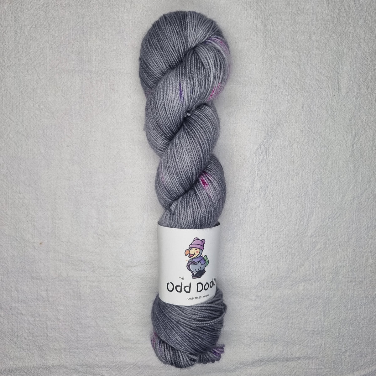 Grey with Purple-Pink speckles - Sock Dodo
