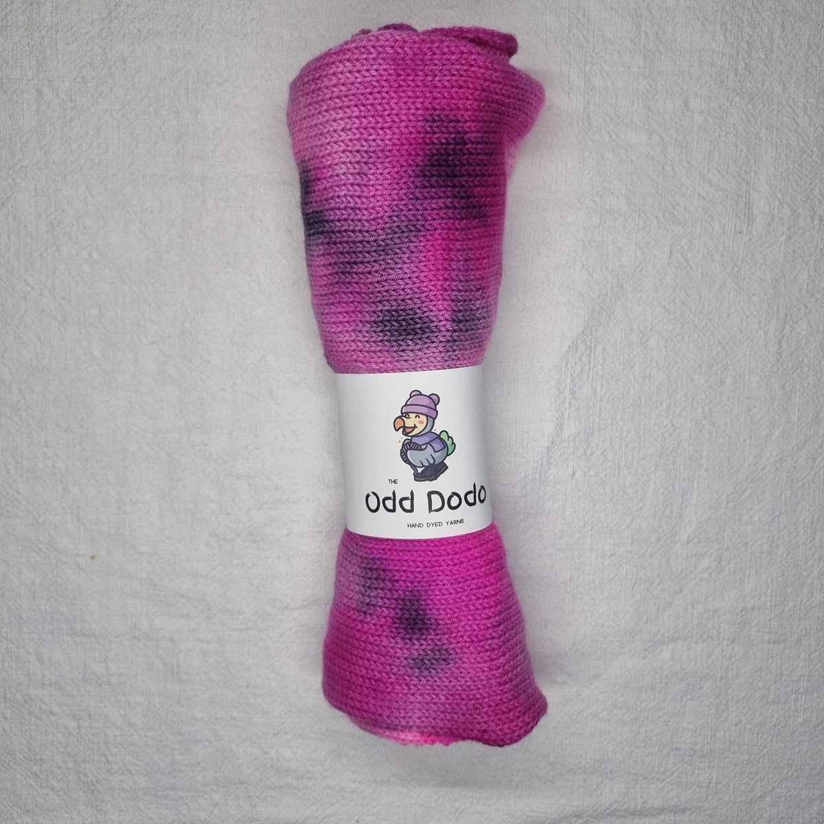 Pink Black - Single Stranded Sockblank