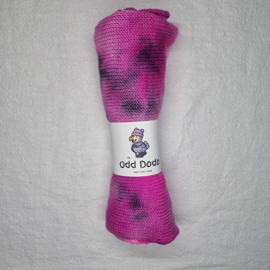 Pink Black - Single Stranded Sockblank