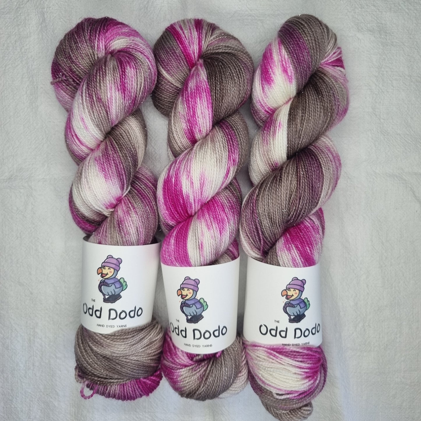 OOAK Honeydrop - Silver Glitter Sock Dodo