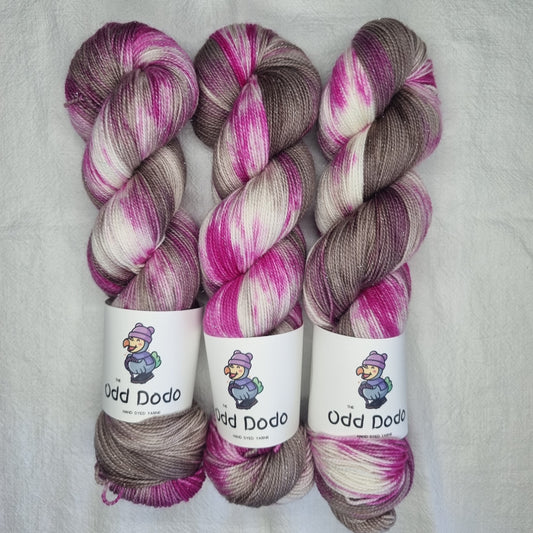 OOAK Honeydrop - Silver Glitter Sock Dodo