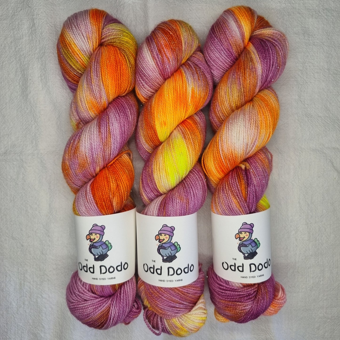 OOAK Sweetest Icecream - Silver Glitter Sock Dodo
